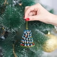 thumbnail image 1 of Leodye 1PCS Tree Stack Acrylic Decoration Flat Pendant Christmas Tree Decoration Small Pendant-3.14in, 1 of 4