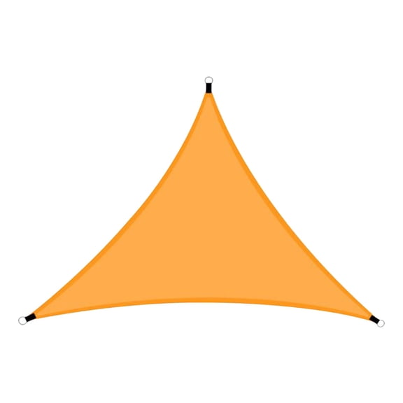 Leodye 1PCS Triangular Sunsail Barrier Privacy Screen for Patio Backyard Grass Garden and Outdoor Activities -9.84 FT