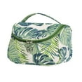 thumbnail image 1 of Leodye 1PCS Tropical Canvas Makeup Bag - Travel Toiletries Pouch, Spacious Storage for Women鈥檚 Cosmetics, 1 of 3