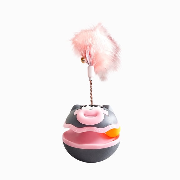 Leodye 1PCS Tumbling Toy Amusing Entertainment Pet Play Creative Design Interactive Toy for Kitty Amusement -3.35x8.27in