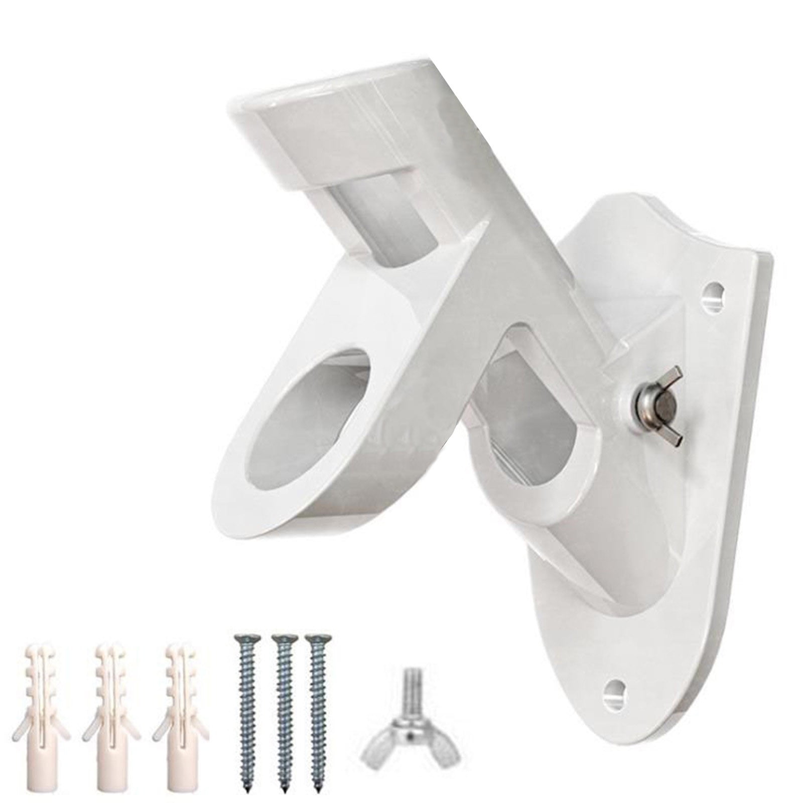 Leodye 1PCS Two-Way Aluminum Alloy Flagpole Bracket - Wall-Mounted ...