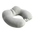 thumbnail image 1 of Leodye 1PCS U-shaped Travel Neck Pillow - Soft Breathable Stretchy, Hump Design for Neck Support -10.24×11.42×3.94IN, 1 of 3