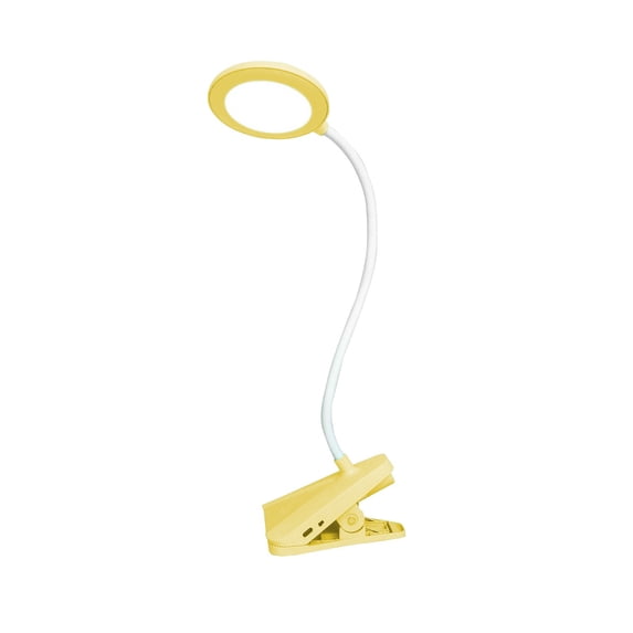 Leodye 1PCS USB Charging Clip-on LED Desk Night Light Portable Space-saving Home Bedroom Bedside Reading Gift Lamp -6.69*3.54*3.54in