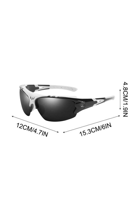 1PCS Unisex Outdoor Sports Sunglasses - Windproof, for Cycling & Outdoor Activities -6 * 4.7 * 1.9 inches