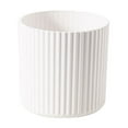 thumbnail image 1 of Leodye 1PCS Vertical Striped Mini Desktop Trash Can Round Lidless Design for Bedroom Kitchen and Bathroom -5.83x5.79in, 1 of 6