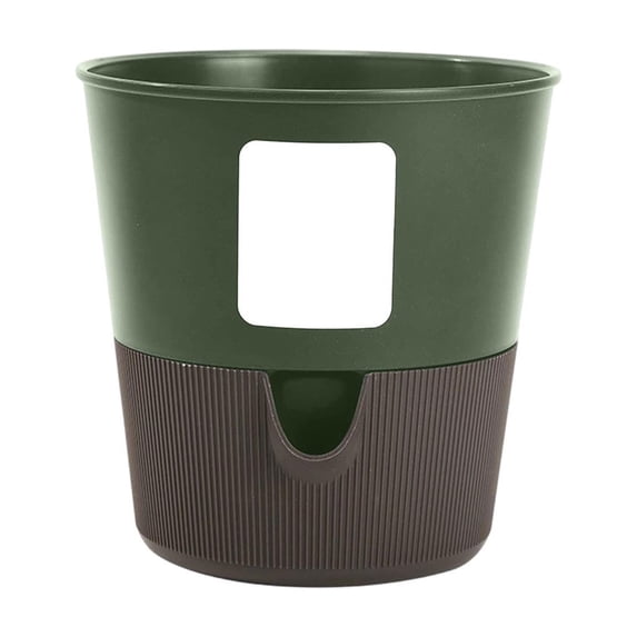 Leodye 1PCS Water Absorbent Root Control Plant Pot Detachable Plastic Planter Simple Design Cultivation Container for Pothos Indoor Green Plant Growing -4.92x4.92in