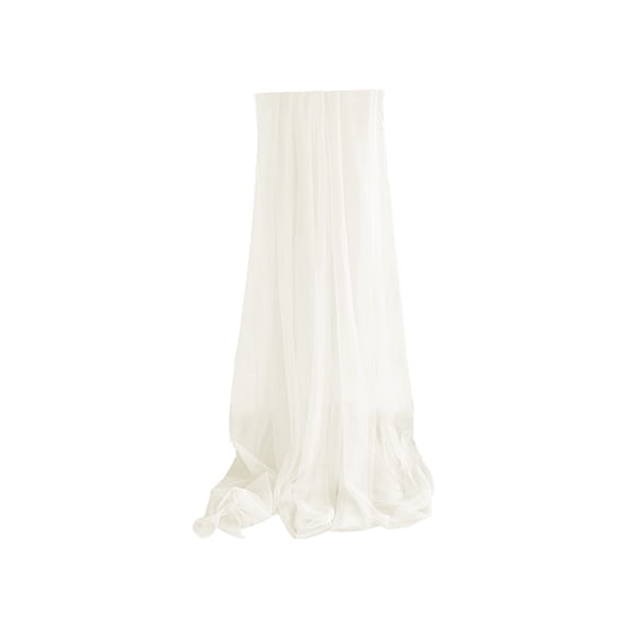 Leodye 1PCS Wedding Sheer Curtain, Soft Polyester Drapery Fabric, Arch Chair Decoration Drape for Wedding Ceremony Party -78.74in