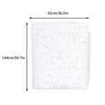 thumbnail image 1 of Leodye 1PCS White Christmas Snow Cotton - Tree Skirt Simulation, Snow Scene Decoration for Holiday -36.2*56.7IN, 1 of 2