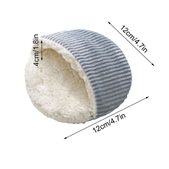 Leodye 1PCS Winter Warm Plush Hamster Bed Mat Soft Breathable Pet Cage Small Pet Bedding Pad -4.7*4.7IN