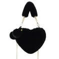 thumbnail image 1 of Leodye 1PCS Women’s Heart-Shaped Crossbody Bag - Faux Leather with Zip & Coin Purse, 1 of 6