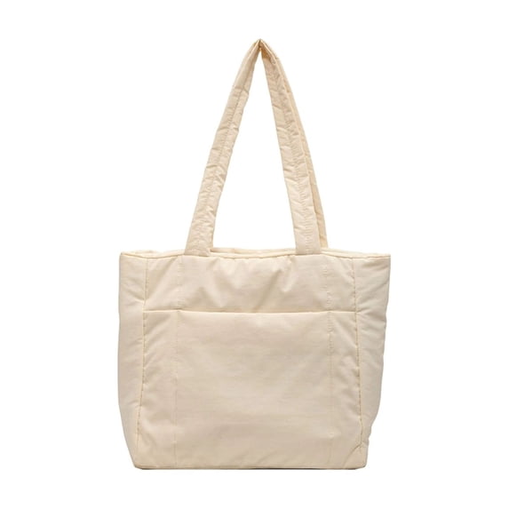 Leodye 1PCS Women's Solid Color Waterproof Nylon Crossbody Bag Large Capacity Casual Tote Shoulder Bag for Daily Commute -14.17 x11.41 x 4.33 inches