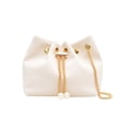 thumbnail image 1 of Leodye 1PCS Womens Bucket Shaped Crossbody Shoulder Bag Chain and Flannelette Material Multifunctional Handbag for Work and Daily Commute -6.3 * 3.54 * 5.51in, 1 of 6