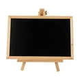 thumbnail image 1 of Leodye 1PCS Wooden Chalkboard Sign with Stand Small Writing Board Student Home Store Decoration Crafts -11.8x11.6in, 1 of 6