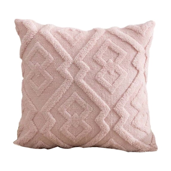 Leodye 1PCS Woven Pillowcase - Colorful Cover for office Sofa, Waist Pillow & Bedside Cushion -17.7x17.7in