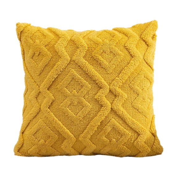 Leodye 1PCS Woven Pillowcase - Colorful Cover for office Sofa, Waist Pillow & Bedside Cushion -17.7x17.7in