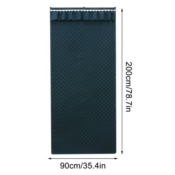 Leodye 1PCS thermal Insulated Winter Door Curtain - Thickened Cloth-Filled Cover, Blocks Cold & Retains Warmth for Doors -78.7*35.4IN