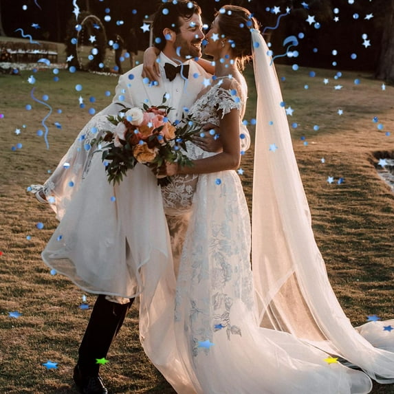 Leodye 1Pack Mini Confetti Cannons - Multicolor, Fruit Scented Poppers for Weddings Birthdays Graduation Parties - Easy & Safe Launch