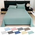 thumbnail image 1 of Leodye 1Pack Solid Color Plain Bed Sheet PieceSheet Set , Comfortable Sheets- 47.24*90.55in, 1 of 6