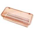 thumbnail image 1 of Leodye 1Pcs Drainable Tableware Case Chopsticks Storage Box with Transparent Lid Household Utensil Holder Kitchen Accessory for Home Restaurant Camping Organization-10.63x4.53x2.76in, 1 of 6