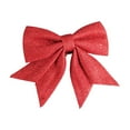 thumbnail image 1 of Leodye 1Pieces Glitter Christmas Bows with Twist Tie Pretied Xmas Ribbon Bows for Gift Wrapping Basket Wedding Shower Brithday Party-7.87x6.69in, 1 of 6