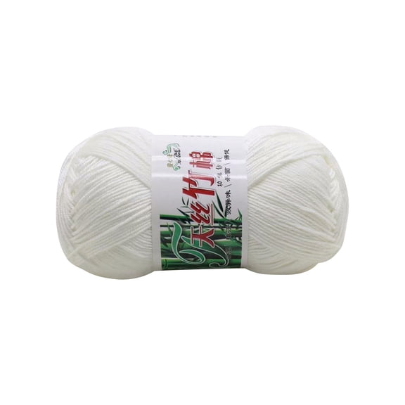 Leodye 1Roll 50g Premium Milk Cotton Yarn , Ultra Soft Wool Thread for Knitting, Crochet Crafts, Sweater and DIY Handmade