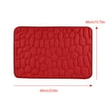thumbnail image 1 of Leodye 1pcs Cotton Bath Mat,Ultra Thin Bathroom Rugs,No Slip Bath Rugs,Quick Dry,Machine Washable,Low Pile,Absorbent,Shower Outside,Sink,Home Decor Accessories-23.6*15.75in, 1 of 3