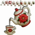 thumbnail image 1 of Leodye 1pcs Old World Christmas Ornaments: Coffee and Tea Gifts Glass Blown Ornaments for Christmas Tree-3.15in, 1 of 3
