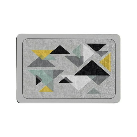 Leodye 1pcs Stone Bath Mat Diatomaceous Earth Shower Mat Non-Slip Super Absorbent Diatomite Stone Bath Mats for Bathroom Floor Quick Drying Natural Easy to Clean-16x23.62in