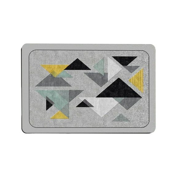 Leodye 1pcs Stone Bath Mat Diatomaceous Earth Shower Mat Non-Slip Super Absorbent Diatomite Stone Bath Mats for Bathroom Floor Quick Drying Natural Easy to Clean-16x23.62in