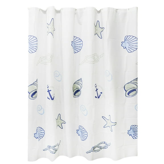 Leodye 1pcs Waterproof and Mildews-proof Plastic Shower Curtain - Shower Curtains for Bathroom, Tall Hotel Luxury Bath Curtain Set with 12 Plastic Hooks-70.87×78.74in