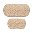 thumbnail image 1 of Leodye 2 PCS Cobblestone Memory Foam Bath Mat Super Absorbent Machine-washable Home Bathroom Non-slip Bath Rug -15.7x47.2in/15.7x23.6in, 1 of 6