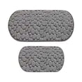 thumbnail image 1 of Leodye 2 PCS Cobblestone Memory Foam Bath Mat Super Absorbent Machine-washable Home Bathroom Non-slip Bath Rug -15.7x47.2in/15.7x23.6in, 1 of 7