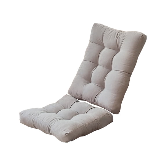 Leodye 2-Piece Suede Folding Cushion Set - for Recliners & Rocking Chairs-21.25x16.92+16.92x16.92in