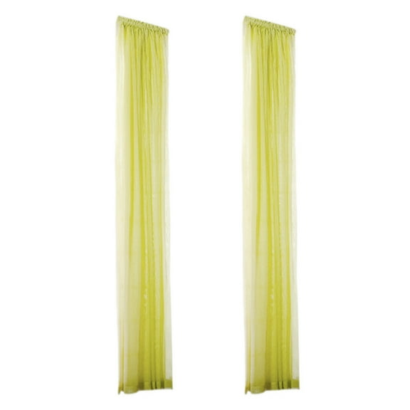 Leodye 2 piece Rainbow Transparent Window Panel Curtain Set Explosion Special,Glass Gauze Curtains, Transparent Window Screens-78.74 ×31.50in