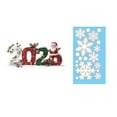thumbnail image 1 of Leodye 2026 Christmas Window Clings,1sheet New Years Eve Window Decorations,Light Blue Snowflake Ice DIY Double-Sided Window Stickers Suitable for Windows Glass Door Home office, 1 of 3