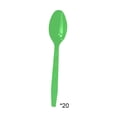 thumbnail image 1 of Leodye 20PCS Green Spoon St. Patrick's Day Clover Party Tableware Set Festive Disposable Party Supply, 1 of 6
