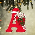 thumbnail image 1 of Leodye 2D Acrylic Christmas 26 Letter Pendant 3.2in Double-Sided Printing Easy to Hang Versatile for Christmas Tree Family Christmas Party Backpack Car Home Holiday Decor Ideal Gift, 1 of 6