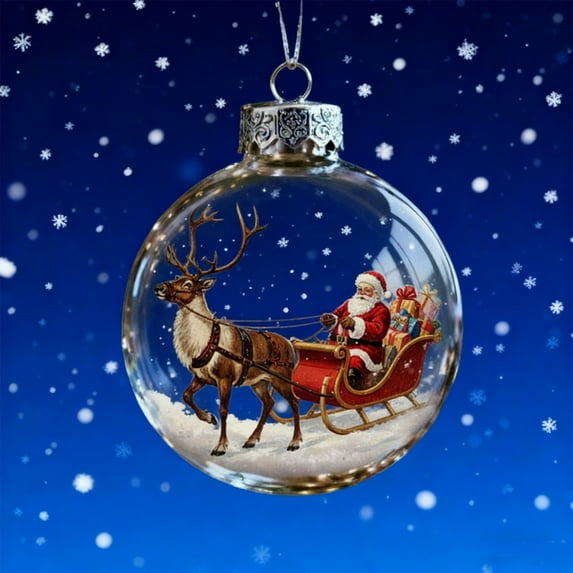 Leodye 2D Christmas Decoration Pendant (Style 1) - Hanging Tree Ornament