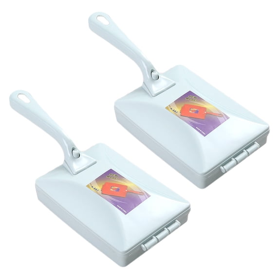 Leodye 2PCS Double Roller Lint Removal Brush Multifunctional Efficient Home Daily Carpet Bed Clothing Dust Cleaner -10.2x4.1in