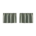 thumbnail image 1 of Leodye 2PCS Double-sided Matte Half Curtain, Waterproof Sunshade Pole Hanging Design, Decorative Door Curtain for Kitchen Sink Cabinet -16*34in, 1 of 6