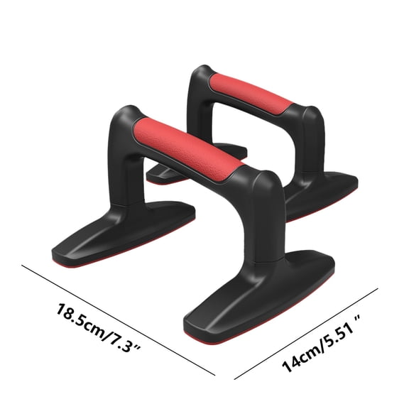 Leodye 2PCS H-shaped Push Up Stand Sturdy Non-slip Home Gym Weight Loss Chest Muscle Training Fitness Equipment -7.3*5.51IN