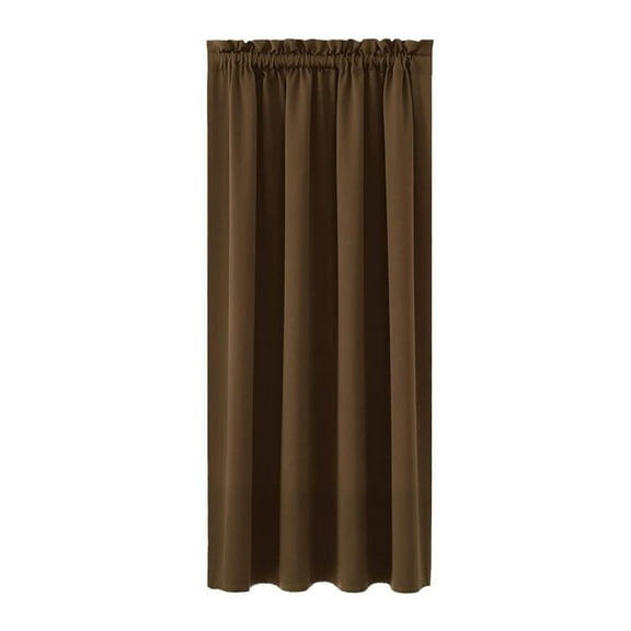 Leodye 2PCS Solid Color Silk Curtains - Heat-insulating Energy-saving, for Bedroom & Kitchen -44.9*37.8IN