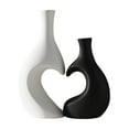 thumbnail image 1 of Leodye 2PCS Unbreakable Plastic Decorative Vase - Tabletop Art Ornament, Warm House & Wedding Dining Table Gift -9.64x3.77 in/7.16x4.33in, 1 of 7
