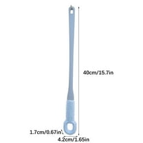 Leodye 2Pack Toe Cleaning Brush Foot Scrubber in Shower with Long Handle Silicone Gap Brush Between Toes Cleaner Soft Feet Care Scrub for Seniors,Elderly, Men and Women- 15.7IN