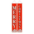 thumbnail image 1 of Leodye 2pcs Christmas Door Decorations Xmas Porch Banner Merry Christmas Hanging Couplet Banner for Holiday Outdoor Indoor Home Wall Decor- 11.81 x 70.87 in, 1 of 6