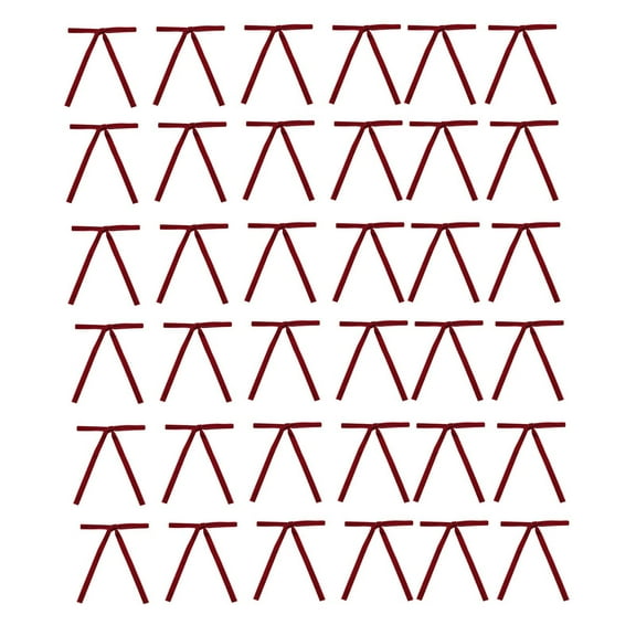 Leodye 36 Pack Christmas Bow Christmas Tree Bows Wreath Bows,Mini Bowknot Craft Gift Ornament Christmas Tree Hanging Deco-