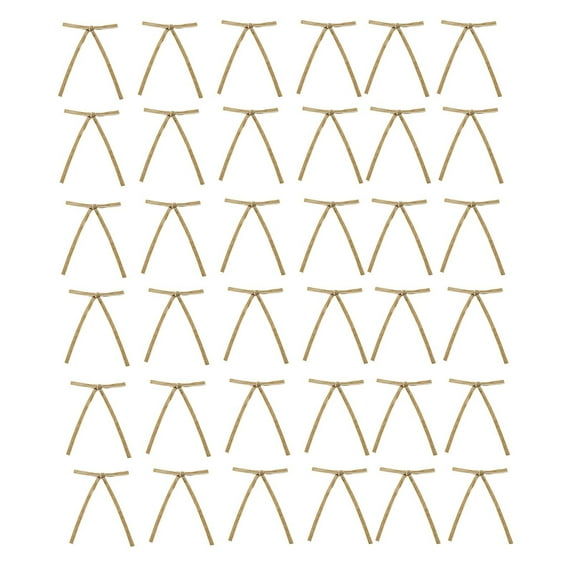 Leodye 36 Pcs Velvet Christmas Wreath Bows- Rustic Vintage Velvet Bows- Velvet Ribbon Gift Bows for Christmas Tree Garlands Wedding Parties Home Decor Indoor Outdoor