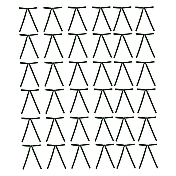 Leodye 36 Pcs Velvet Christmas Wreath Bows- Rustic Vintage Velvet Bows- Velvet Ribbon Gift Bows for Christmas Tree Garlands Wedding Parties Home Decor Indoor Outdoor