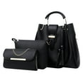 thumbnail image 1 of Leodye 3PCS Women’s Purse Set - Tassel Tote, Clutch, Satchel & Top Handle Shoulder Bags, 1 of 4
