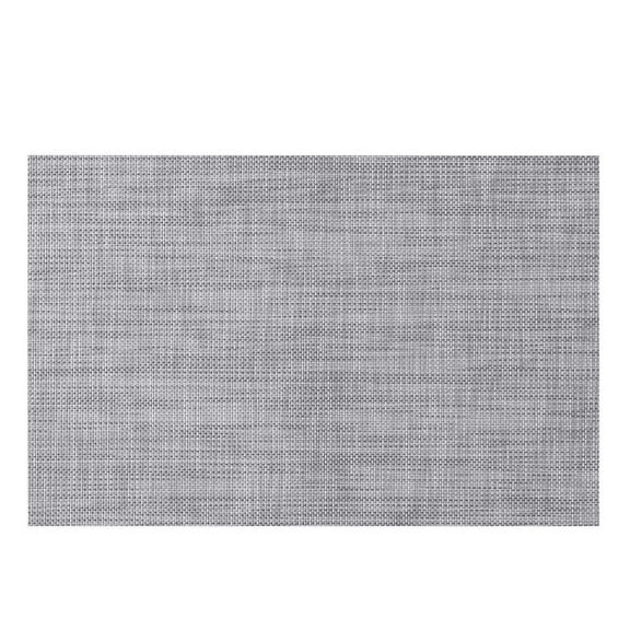 Leodye 4 Pack PVC Weave Placemats - Washable Non-slip Heat-resistant Vinyl Table Mats -17.71x11.81x0.03 in
